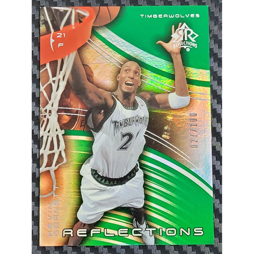 2003-04‎ UD REFLECTIONS KEVIN GARNETT RARE GREEN PARALLEL #D 27/100